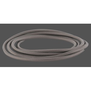 Graues 3-adriges Textilkabel als Meterware für Lampenbau.
