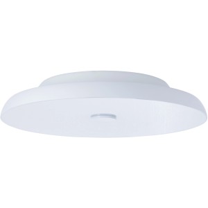 Weiße, runde LED-Deckenleuchte Adora, Ø 40 cm, mit Bluetooth-Lautsprecher für Innenräume.