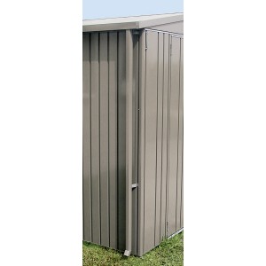 Biohort Regenfallrohr-Set, dunkelgrün, passend für Gartenhaus Europa. Zubehör für optimierte Wasserableitung.