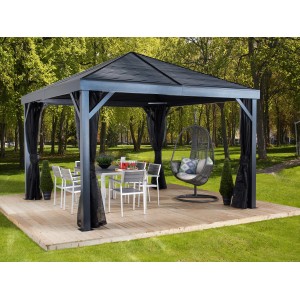 Sojag Aluminium Pavillon South Beach 12 x 12 Anthrazit 363 cm x 363 cm x 310 cm