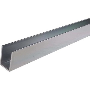 Arcansas U-Profil Aluminium, 15x15 mm, ideal für Baukonstruktionen und Maschinen.