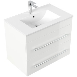 Posseik Badmöbel Artemis 750 Weiß Hochglanz