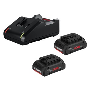 Bosch Professional Akku-Starterset mit 2x ProCore 18 V 4 Ah Akku & Ladegerät GAL