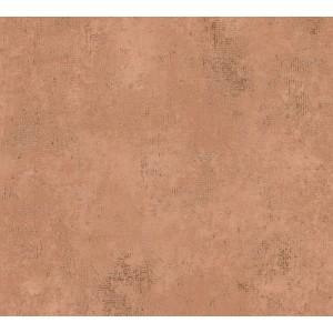 A.S. Création Vliestapete Uni Metallic Braun orange