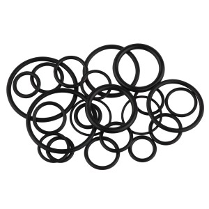 Kirchhoff O-Ring Sortiment, Gummi, verschiedene Größen, Schwarz, 22 Stück