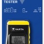 Varta LCD Batterietester in Gelb/Schwarz für diverse Batteriegrößen.