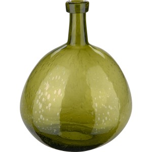 Vase Ancient Secrets 13,5 cm x 9 cm x 9 cm Off-White mit Braun