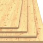 Fichte Dreischichtplatte, 120x50x1,9 cm, für Regale & Möbelbau. Massivholz, fein geschliffen, unbehandelt.