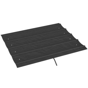 Outsunny Ersatz-Vordach Polyester Dunkelgrau 286L x 245B x 23H cm