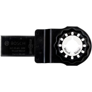 Bosch Starlock AIZ 20 AB Tauchsägeblatt für Holz und Metall, Zubehör für Multifunktionswerkzeuge.