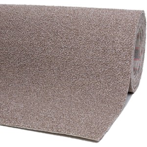 Andiamo Teppichboden Oslo, braun-beige Schlinge als Meterware, Detailansicht.