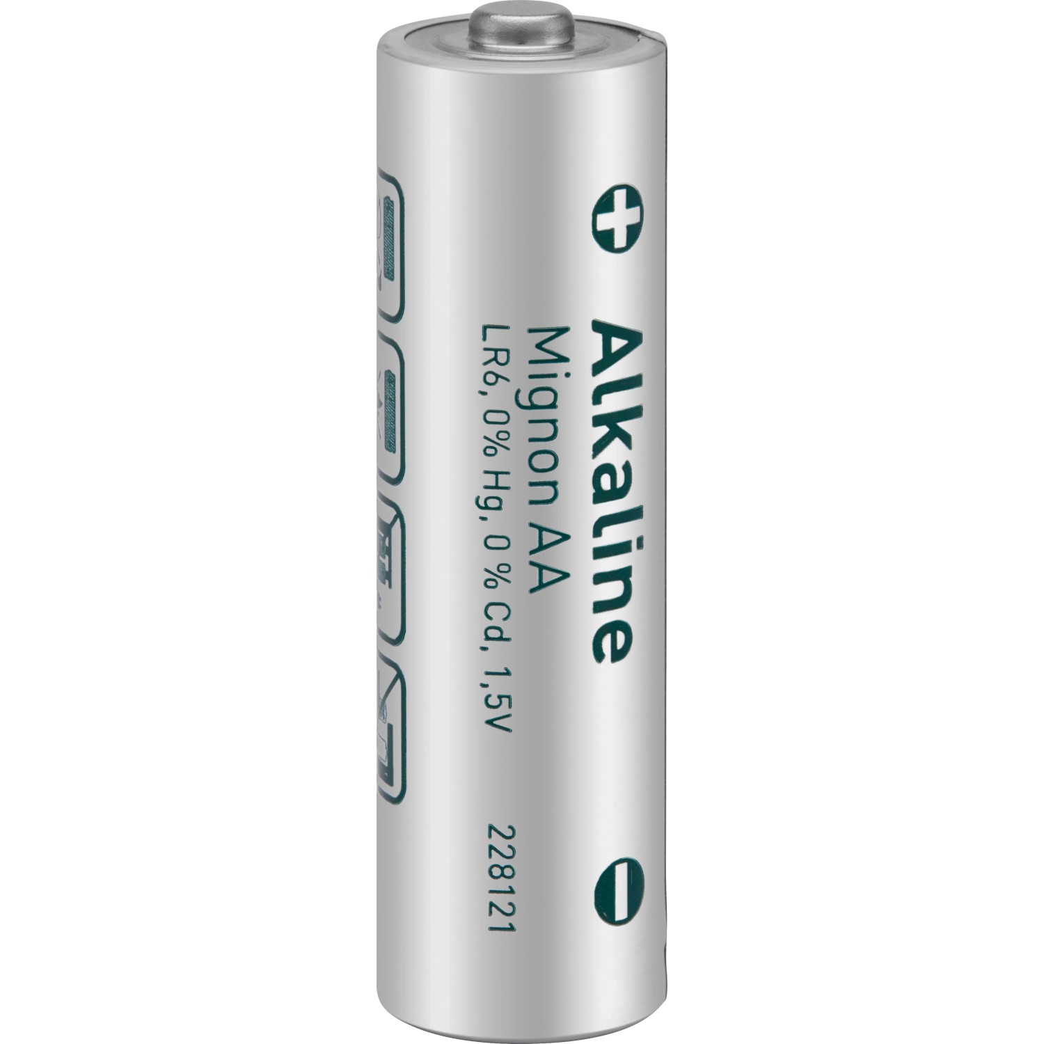 Mignon AA Alkaline Batterie, 1,5V, für viele Geräte geeignet.