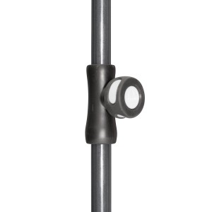 Detailaufnahme: Anthrazitfarbenes Derby Unterrohr, 29/32 mm, für Schirmständer.