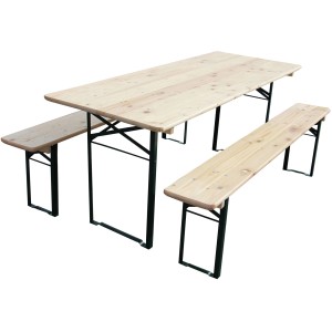 Bierzelt-Garnitur klappbar mit 70 cm breitem Tisch