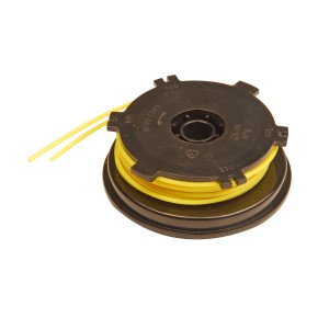 MTD Ersatzspule für Rasentrimmer 790/890/990 mit gelbem Trimmerfaden.