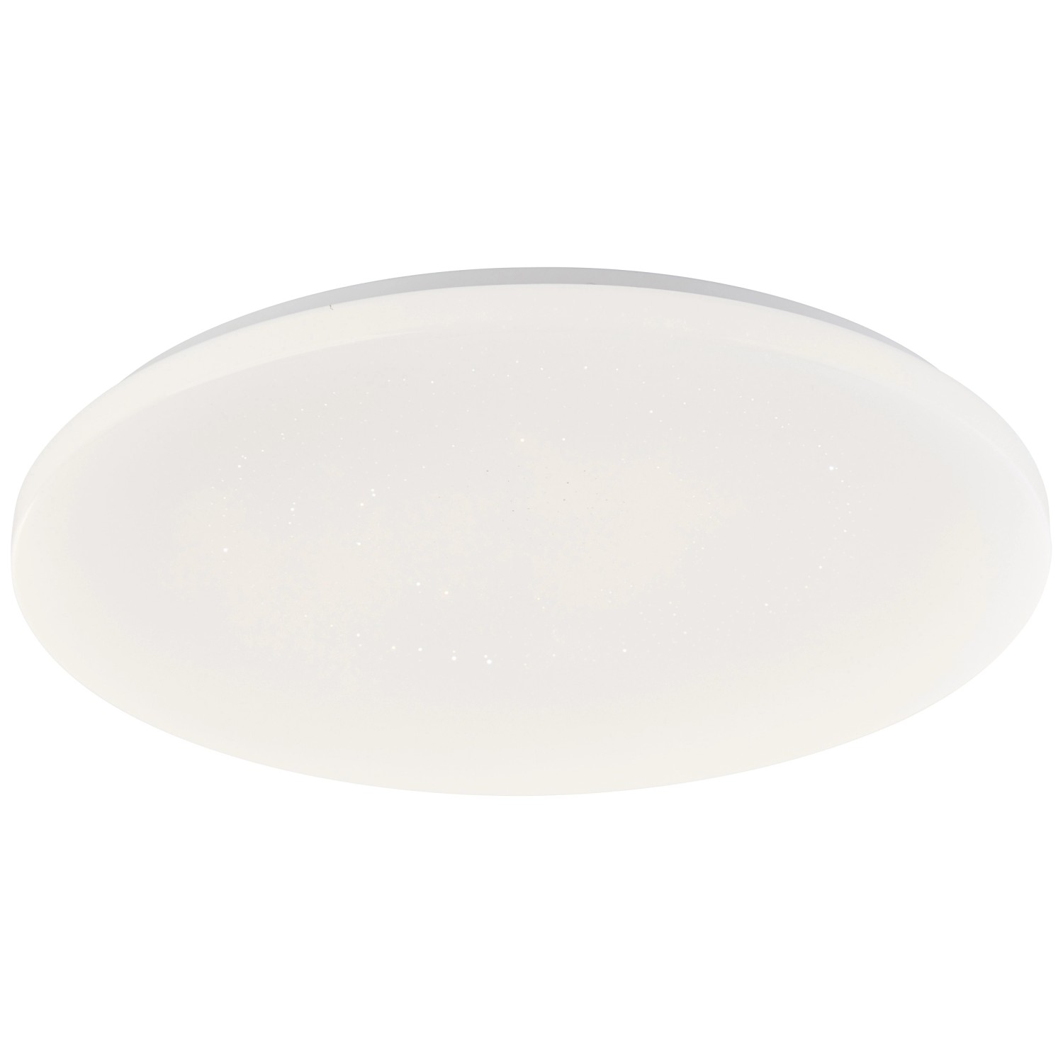 Weiße, runde LED-Deckenleuchte Leonie mit RGB-Funktion, Durchmesser 49 cm.