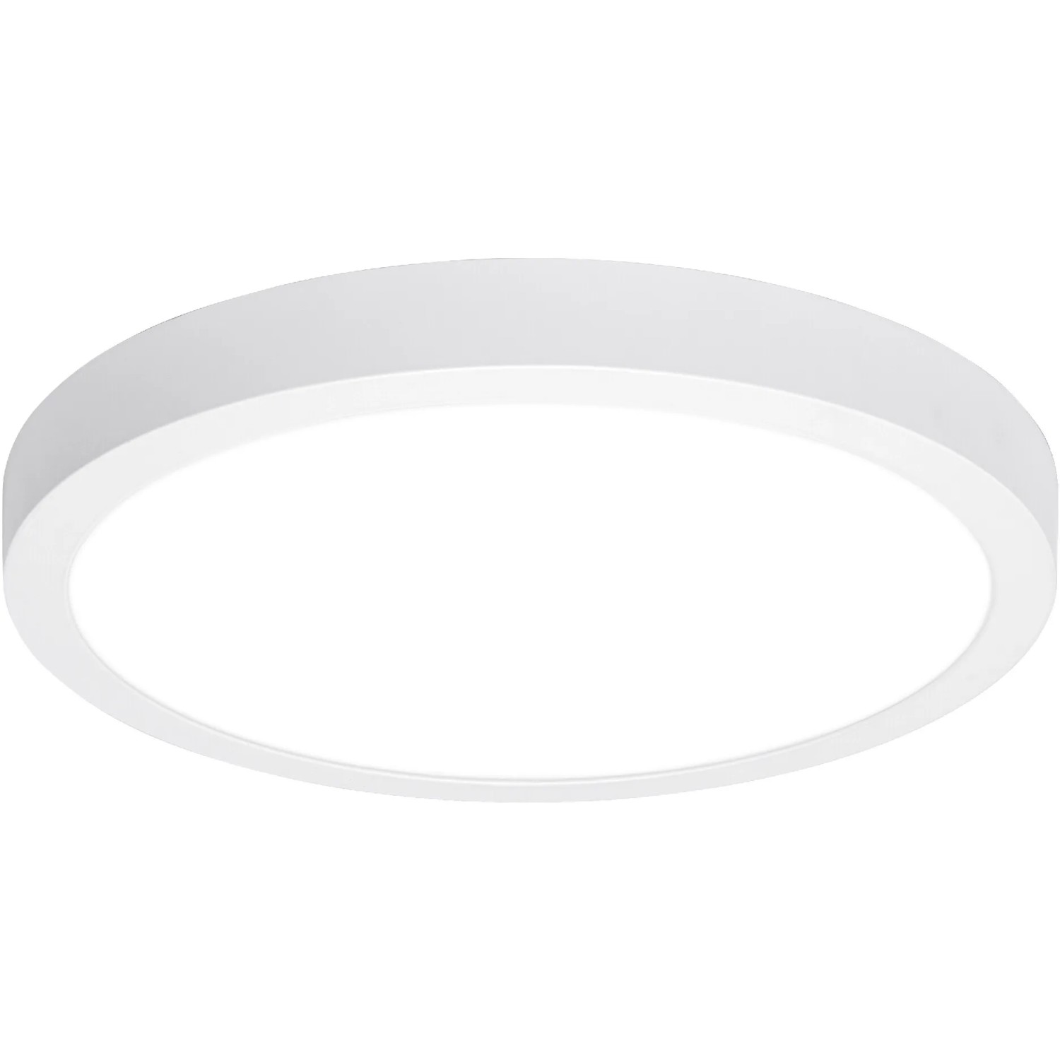 Weiße, runde Ledvance Smart+ WiFi Einbauleuchte Surface Downlight, Durchmesser 40 cm.