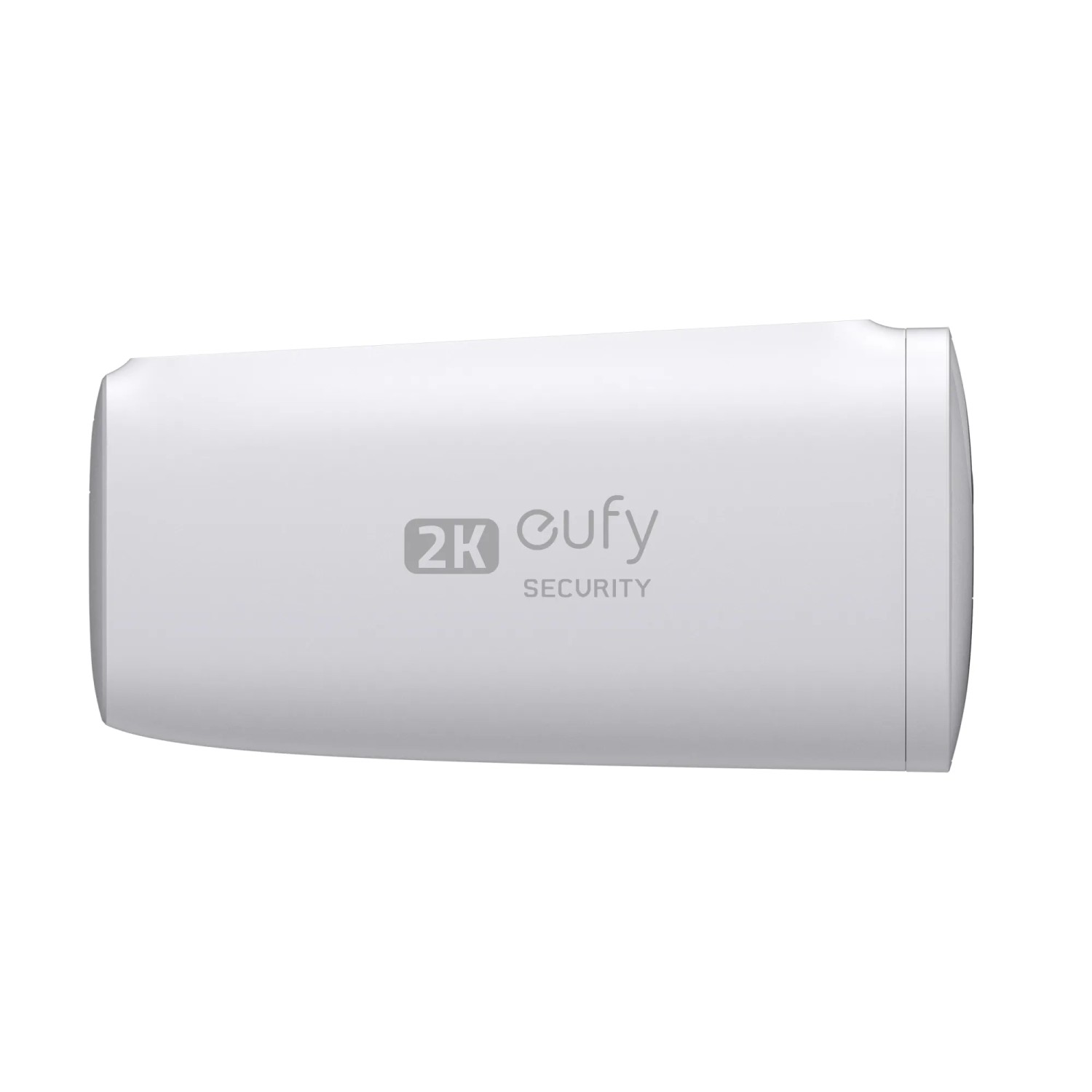 Eufy Solo S40 Überwachungskamera in Weiß, Nahaufnahme. Kabellose 2K Kamera für den Aussenbereich.