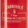 Rotes Ambrosius Grablicht 35 mit 3 Tagen Brenndauer für Laternen.
