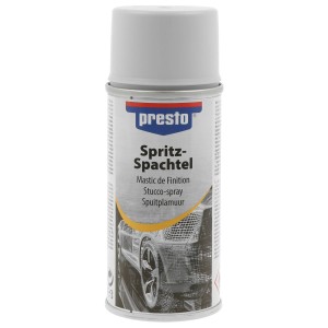 Presto Lackspray Spritzspachtel 150ml Dose für Lackreparatur und Karosseriearbeiten.