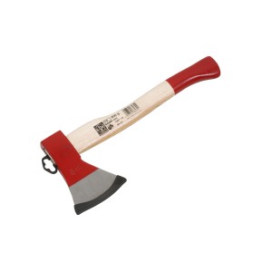 LUX Beil Comfort, 800 g, mit Eschenstiel und rotem Griff. Ideal zum Holzspalten.