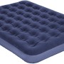Blaues Happy People Gästebett King Size (203x152x22cm) für Camping mit Velours-Oberfläche.