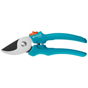 Gardena EasyCut Gartenschere, 20mm Schnittstärke, blau-grüne Griffe, Stahlklinge.