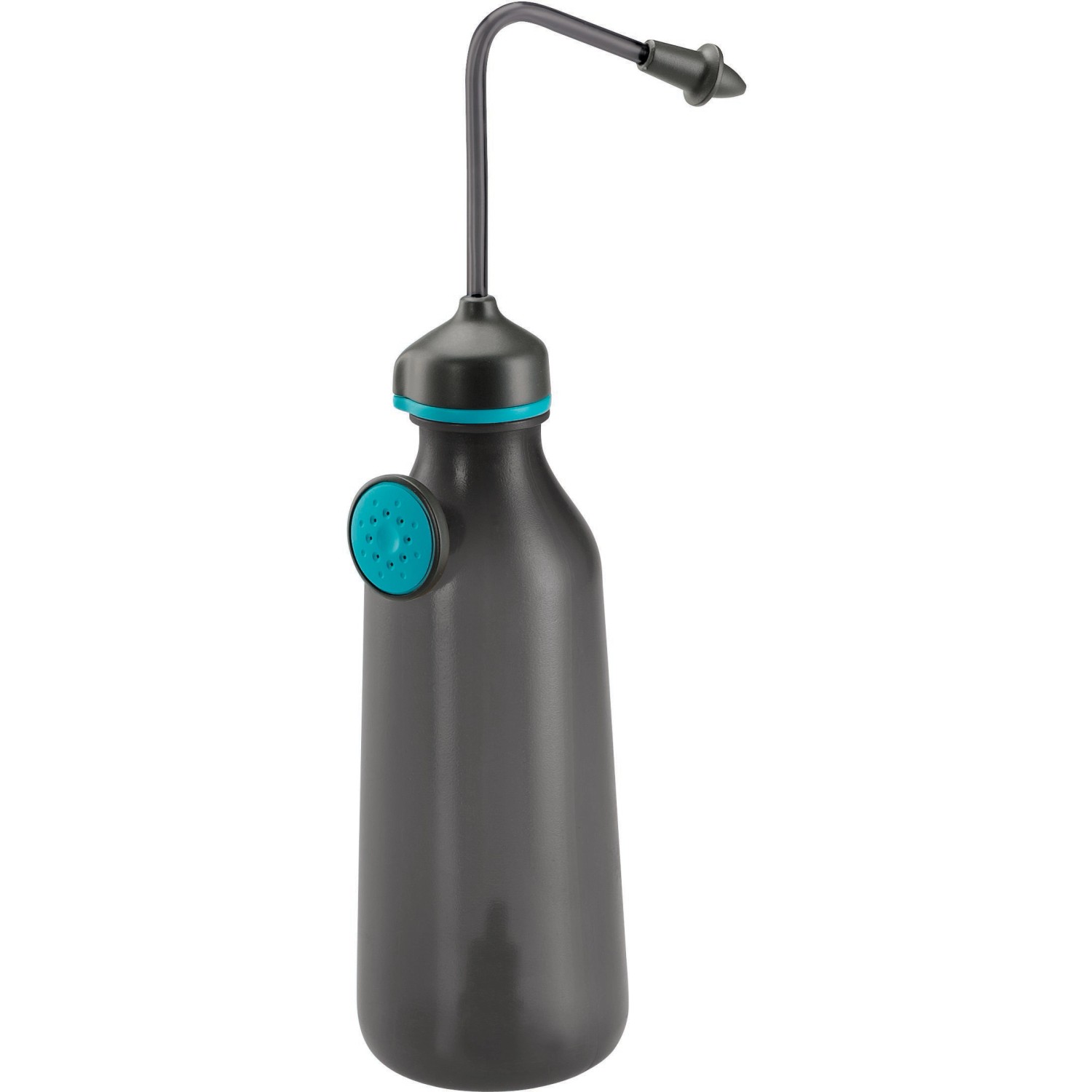 Gardena Soft-Drucksprüher 0,45 l, graue Sprühflasche mit Brausekopf und Tropfdüse für Setzlinge.