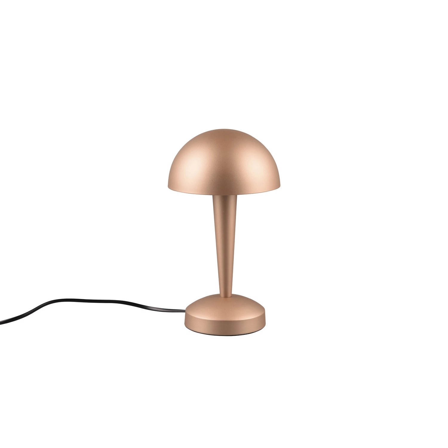 Moderne LED-Tischlampe Canaria in Coffee. Design-Tischleuchte für Wohnbereich, Nachttisch oder Schreibtisch.