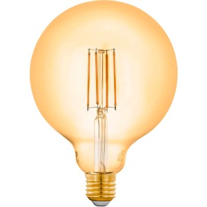 Eglo LED Leuchtmittel G125 Amber E27 6W, warmweißes Licht, Smart Home Leuchte.