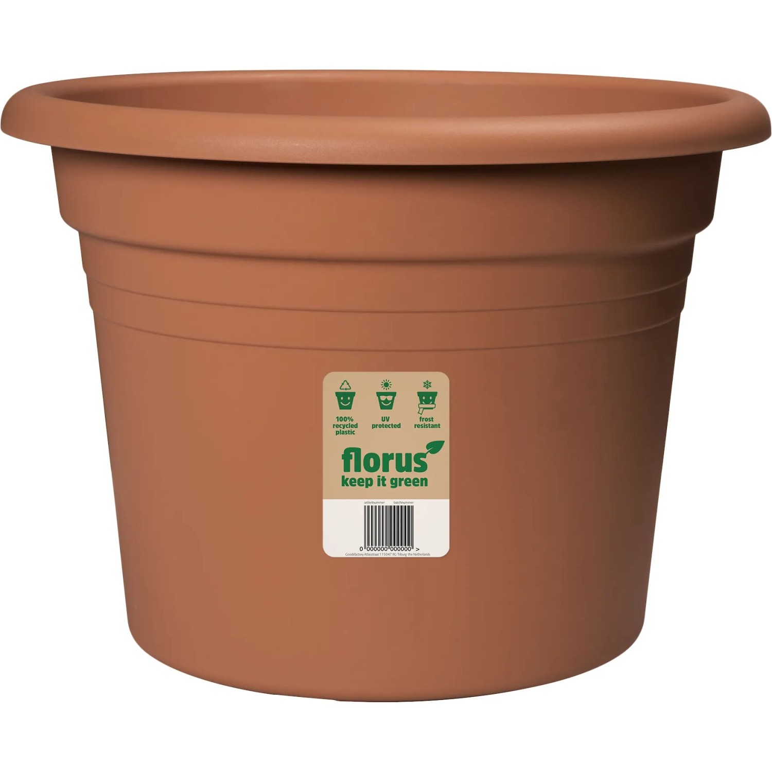 Florus Pflanztopf Mediterran Cilindro  25 cm Terra kaufen bei OBI