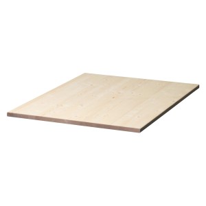 Unbehandelte Fichte Tischplatte, 120x80x2,8 cm, ideal für individuelle Tische.