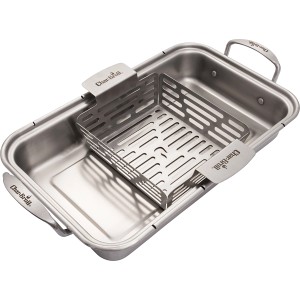 Char-Broil Grill+ Körbe (2er-Set) aus Edelstahl, passend für Grill+ Bratschale. Grillzubehör für Gemüse, Meeresfrüchte.