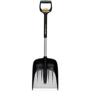 Fiskars Autoschaufel Telescopic X-series, verstellbarer Schneeschieber mit D-Griff und Aluminiumkante.