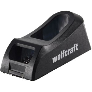 Wolfcraft Blockhobel, 150x57mm, für Gipskarton und Holz. Kompakter Einhand-Hobel in Schwarz.