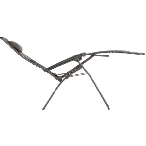 Lafuma Relaxsessel RSXA CLIP XL Graphite, Multipositions-Gartenstuhl mit verstellbarer Kopfstütze.