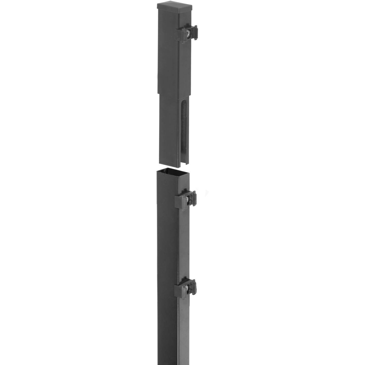 Floraworld Pfostenverlängerung, anthrazit, 20 cm, für Zaunbau & Sichtschutz.