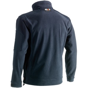 Herock Fleece-Jacke Zeus in Marineblau, Größe XXXL, Rückansicht. Arbeitskleidung mit vielen Taschen.