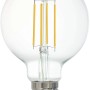 Eglo LED Leuchtmittel G80 Klar E27 6W, warmweißes Licht für Smart Home Beleuchtung.