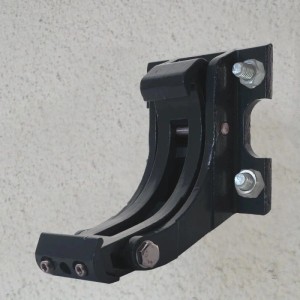 Wandhalterung für MCW Kassetten-Markise, anthrazitfarben, aus Metall.