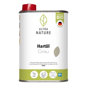 Ultra Nature Hartöl Weiß 250ml für Holzoberflächen im Innenbereich.