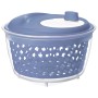 Rotho Salatschleuder Fresh, 4,5 l, horizontblau, Küchenhelfer zum Trocknen von Salat.