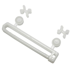 Gardinia Schlaufengleiter Set, 10-teilig, mit X-Gleitern und Rollen für Gardinenschienen.