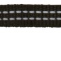 Schwarzes Jollypaw Katzenhalsband mit Adresslasche, reflektierend und mit Glöckchen.