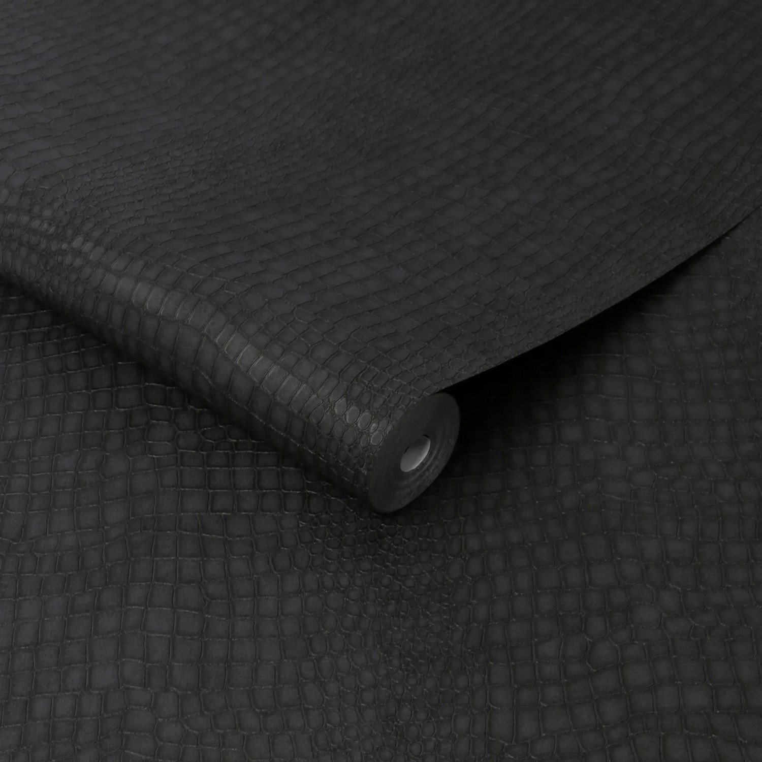 Schwarze Vliestapete mit Krokodilmuster, Superfresco Easy, Rolle 10,05x0,52m.