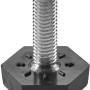 Hettich Bodenausgleichsschraube M8, schwarz, 2er-Set für Möbelbeine zum Ausgleich von Unebenheiten.