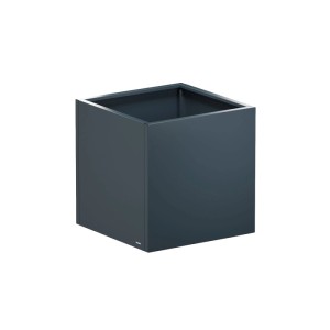 Herstera Garden Pflanzkübel Cube, 80x80x80 cm, Anthrazit, aus Metall.