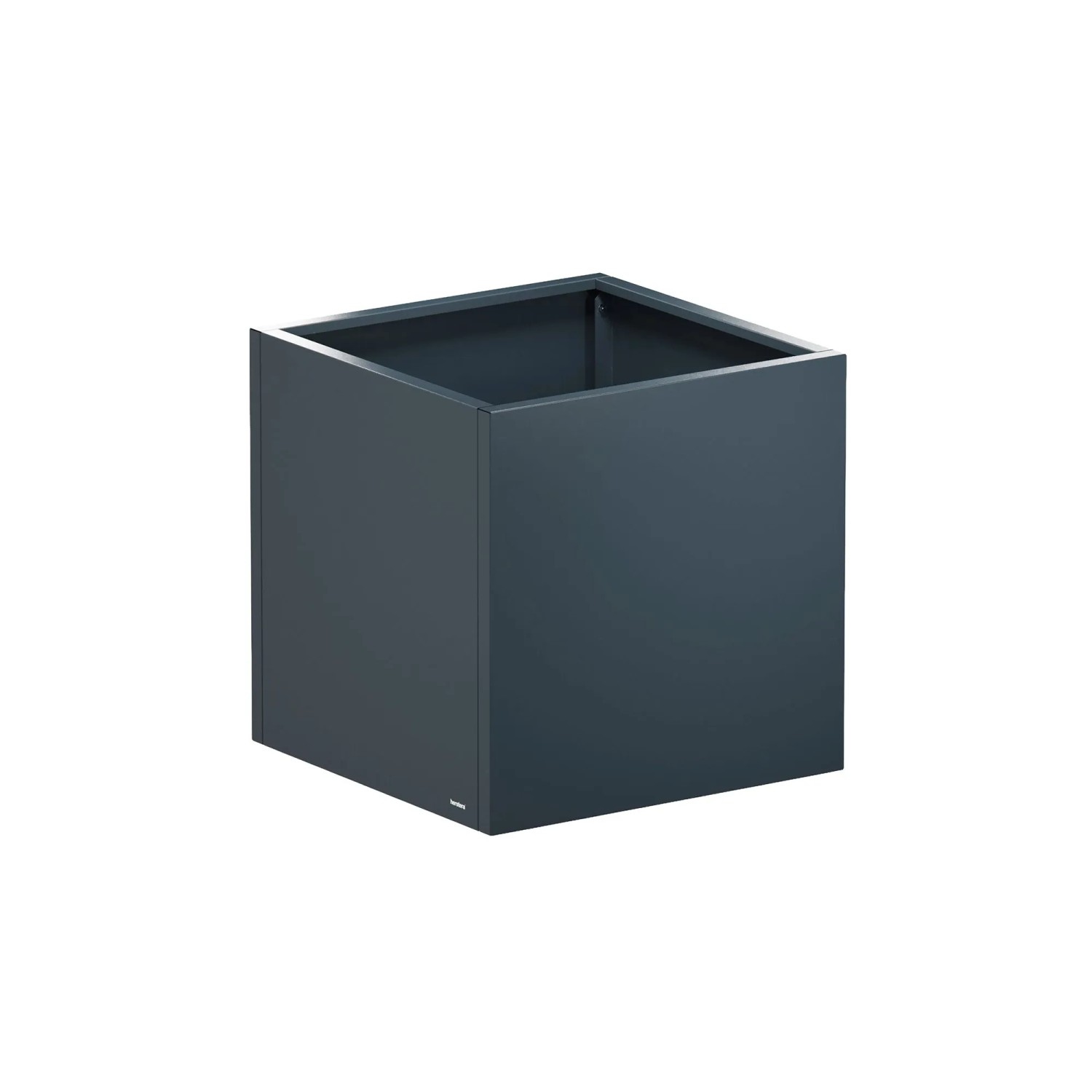 Herstera Garden Pflanzkübel Cube, 80x80x80 cm, Anthrazit, aus Metall.