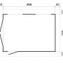 Grundriss der Timbela Garage Premium M990B (378x412x269cm) mit Maßangaben.