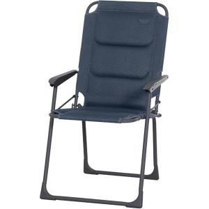 Siena Garden Campingstuhl Premium, dunkelblau, mit AirMesh Bezug für hohen Sitzkomfort.